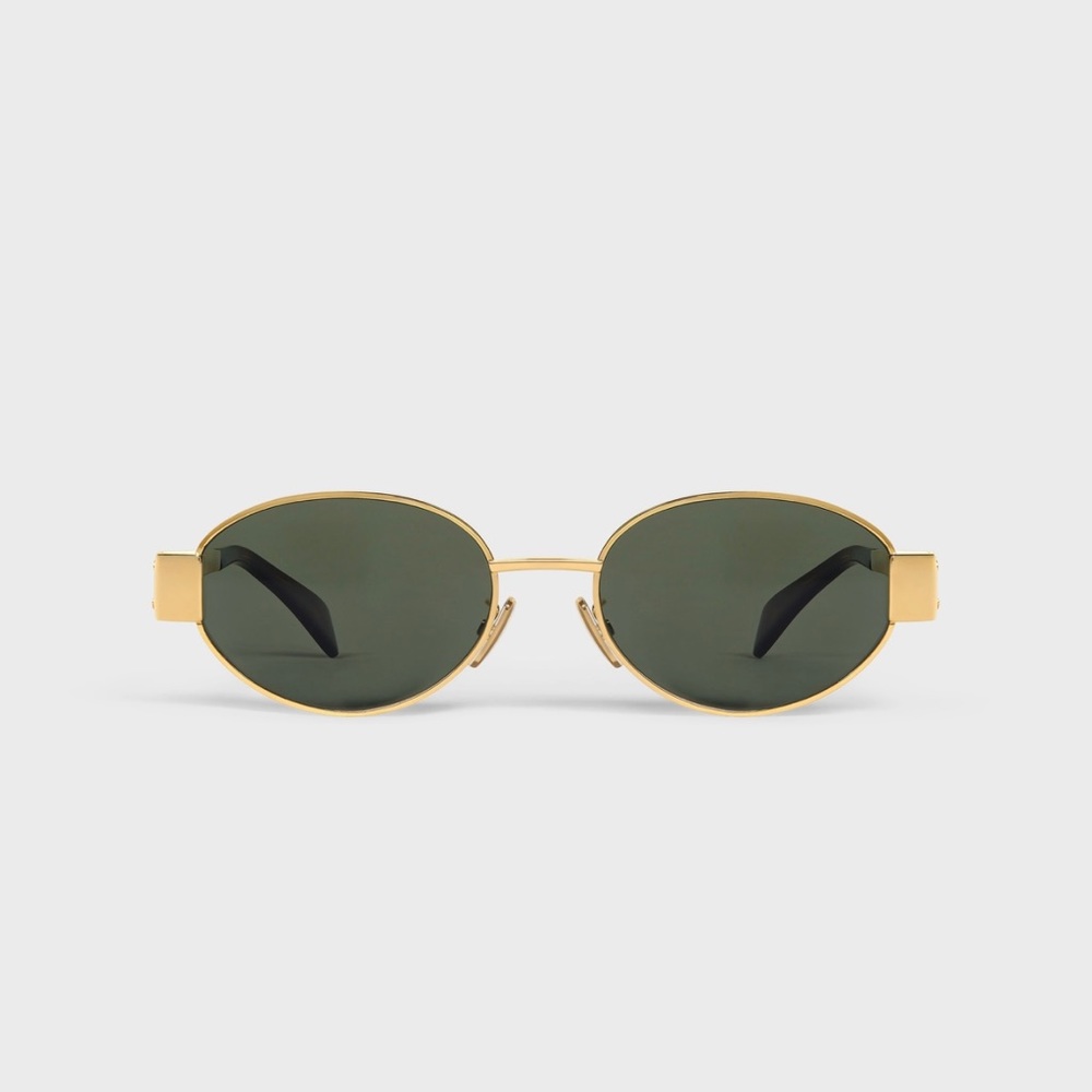 TRIOMPHE METAL SUNGLASSES IN METAL
GOLD / GREEN